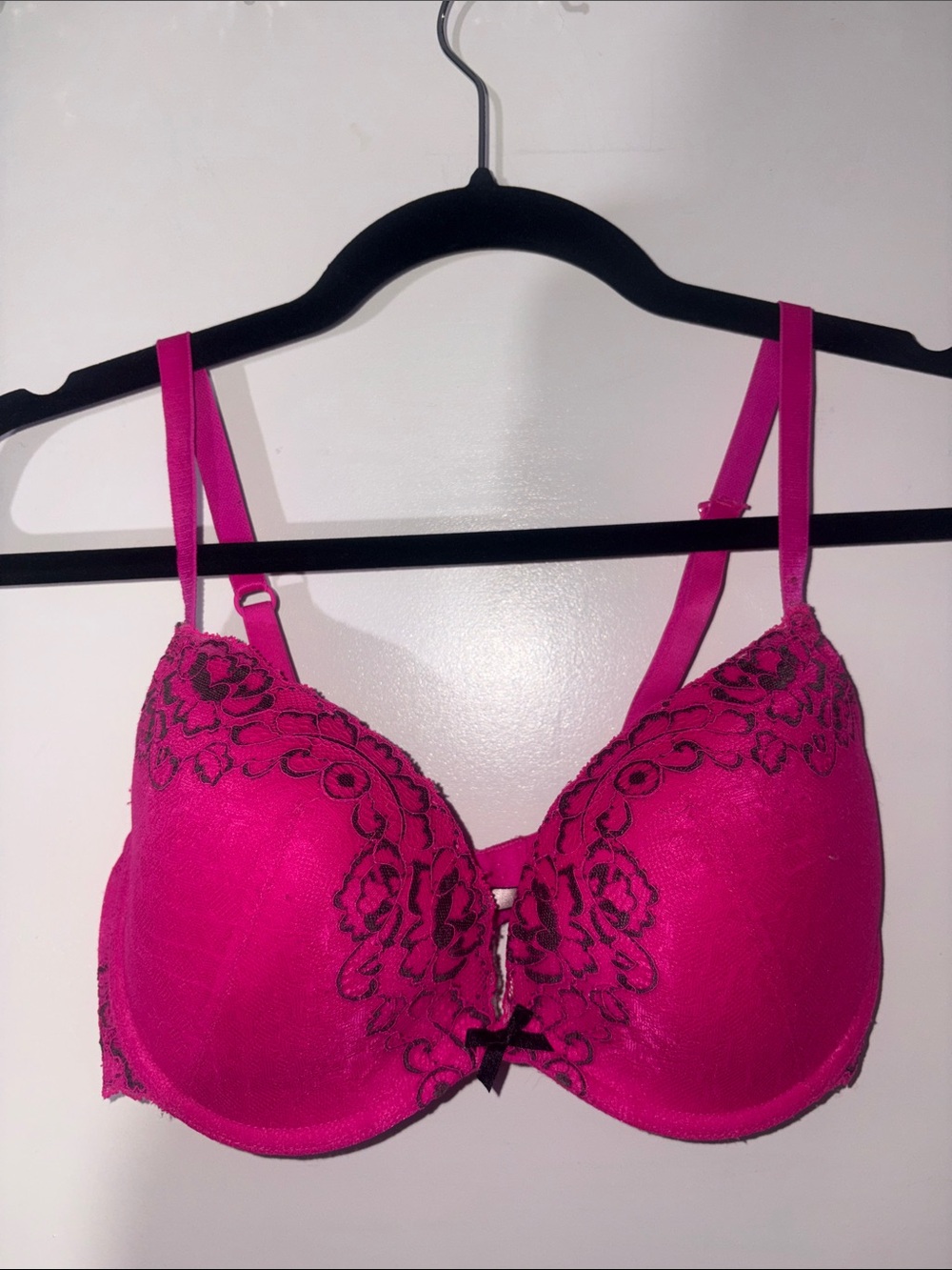 La SENZA Hot Pink Lace-Embroidered Bra